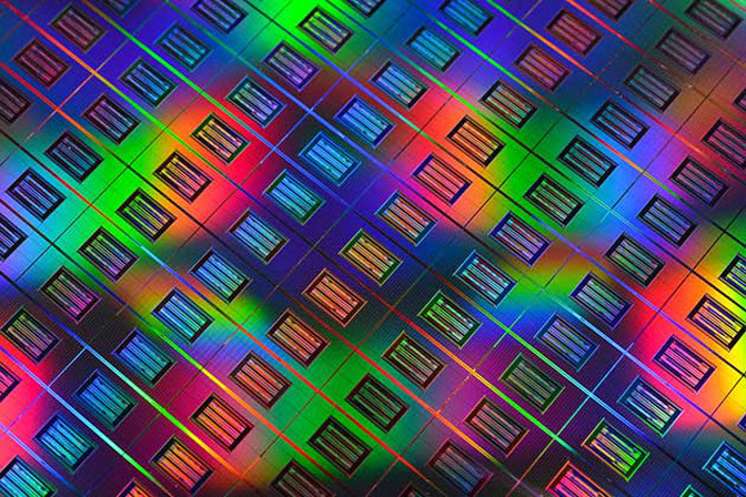 HP memristor die/wafer shot