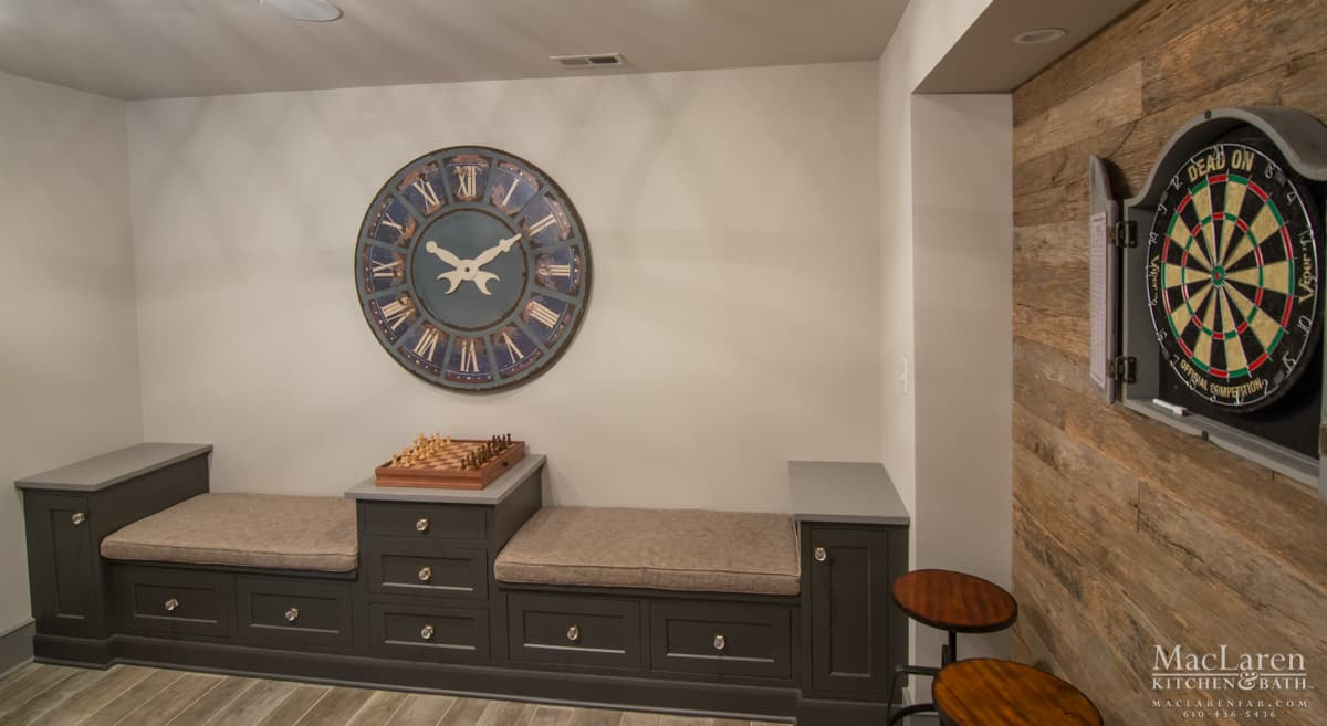 Shabby Chic Basement Remodel West Chester PA MacLaren Kitchen