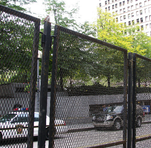 Looking at Mellon Park Through the Security Fence