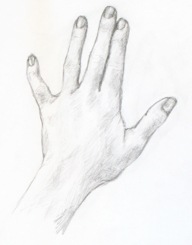 Drawing Tutorial: A Simple Drawing of Your Hand « Portrait Artist from