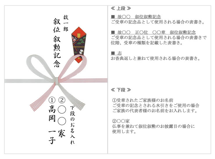 叙勲 褒章 叙位叙勲 受章記念品専門店