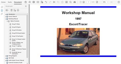 PDF Ford Escort 1997 Repair Service Manual