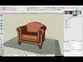 How to reshape a cube into a sofa chair with bonzai3d.