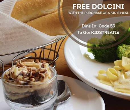 Olive Garden: Free Dolcini Dessert :: Southern Savers