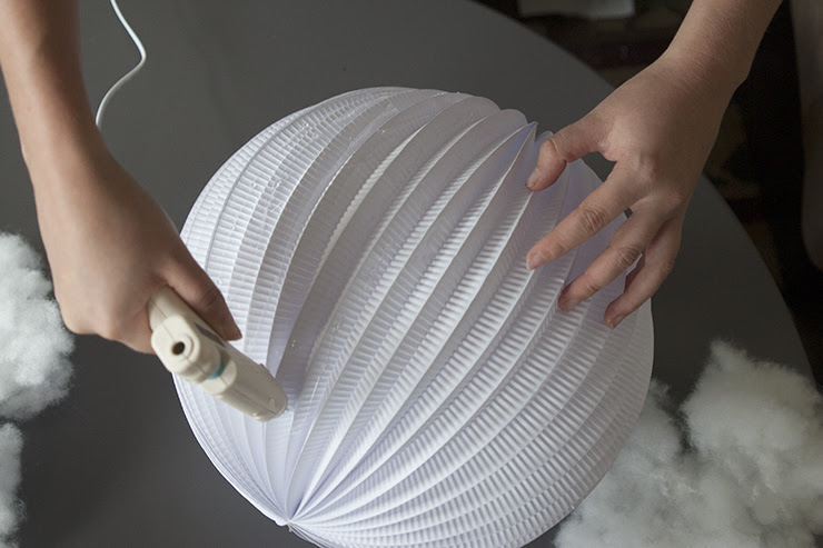 Diy Lampe Nuage Comment Faire Un Luminaire En Forme De Nuage