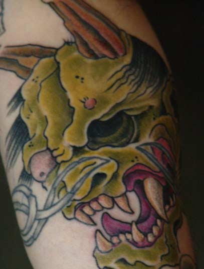 oni tattoos. Anthony Lawton Tattoos oni