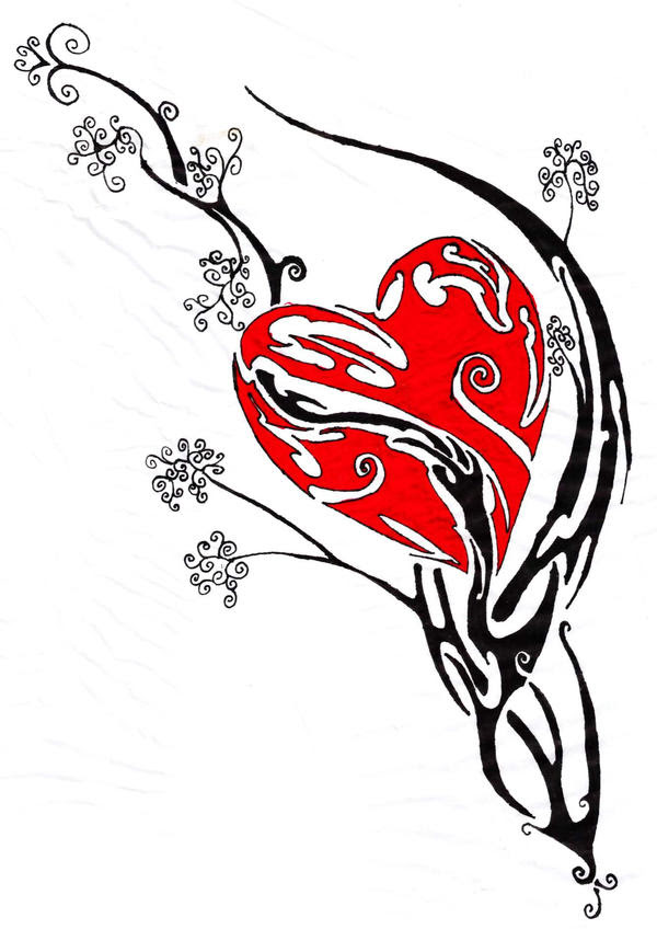 tribal heart tattoo by ~myrddin89 on deviantART