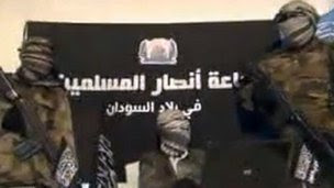 An image from a December 24, 2012 video released by Jama"atu Ansarul Muslimina fi Biladis Sudan