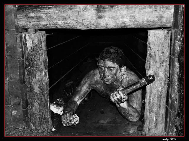 Picture of mining exhibit in South Shields museum