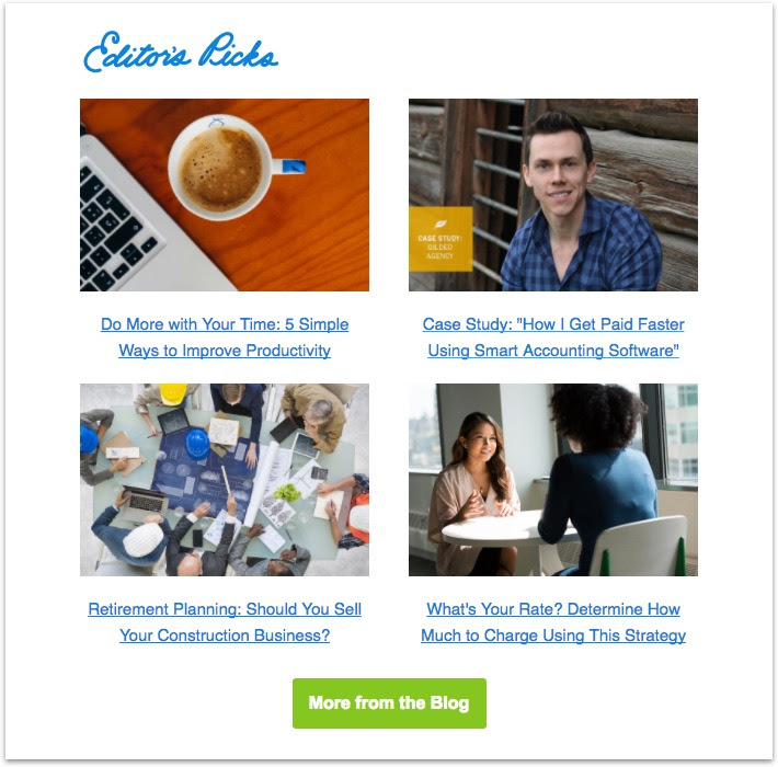 freshbooks newsletter articles