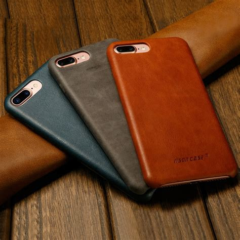 At the very least, it's the thinnest case . Jisoncase Original Leather Case for iPhone 8 8 Plus Case