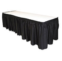 Table Set Linen-Like Table Skirting - Black