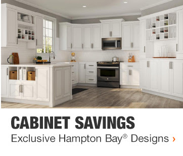 CABINET SAVINGS | Exclusive Hampton Bay Designs