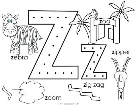 zipper coloring page zipper coloring page letter