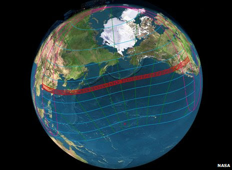 Path of the 2012 annular eclipse