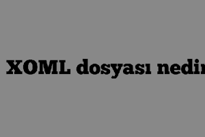 XOML Dosyası Nasıl Açılır? - Dosya Uzantısı