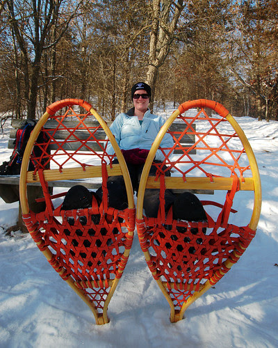 Sarah's Giant Snowshoes by dcclark
