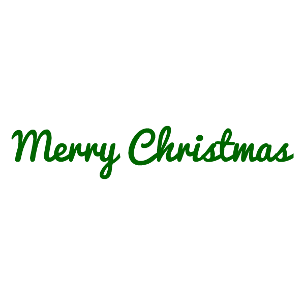 かわいいメリークリスマス文字2の無料イラスト 商用フリー オイデ43