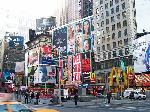 new york city times square map. Times Square 2009- New York