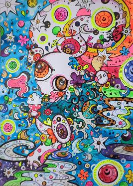 綺麗な ポスター カラー イラスト