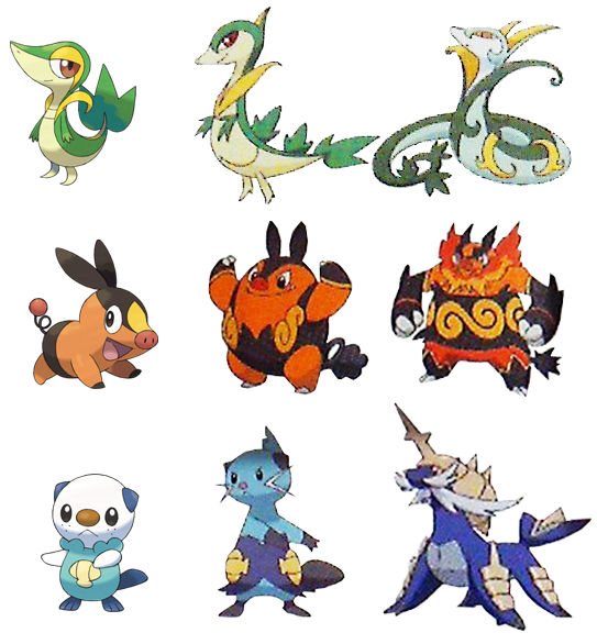 Black And White Starters Full Evolutionary Line Seems To Be Legit Pokemon