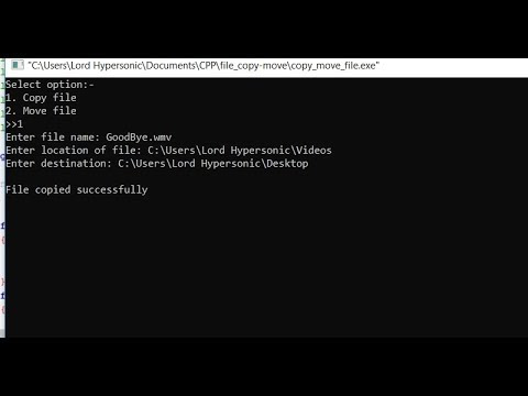 C++ | Copy and Move File