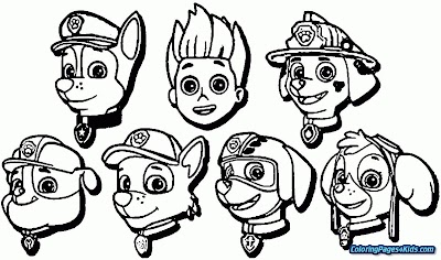 Paw Patrol Pups Coloring Pages