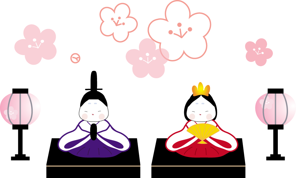 ひな祭り おひなさま のイラスト 無料イラスト