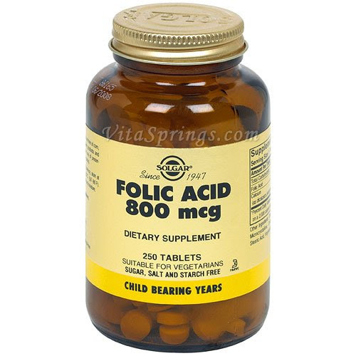 Christmas Solgar - Folic Acid, 800 mcg, 250 tablets Deals