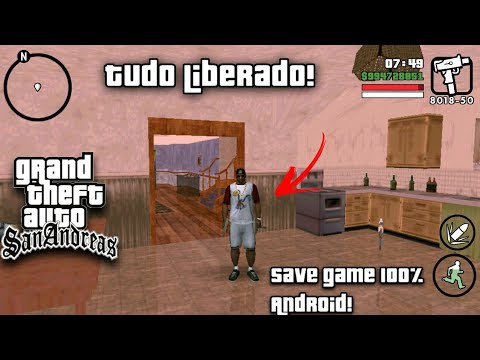 VIDEO : como colocar um save game 100% no seu gta san andreas para android - fala galerinha do youtube neste video eu estarei ensinando a vocês a como colocar umfala galerinha do youtube neste video eu estarei ensinando a vocês a como col ...