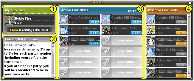 Link Skills Maple Guide Maplestory