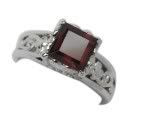 Villa Garnet Gemstone Silver Rings Tashkent