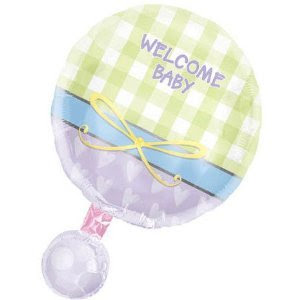 Baby Rattle Personalized 18in Balloon