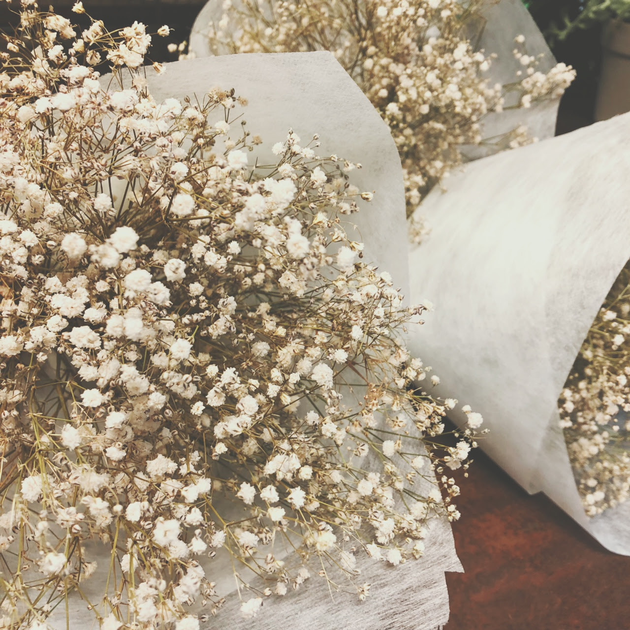 カスミソウブーケ Dryflower 株式会社リトルシード 調布市つつじヶ丘の花屋