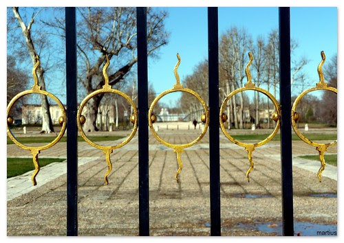 Aranjuez, desde el patio de armas, paseo