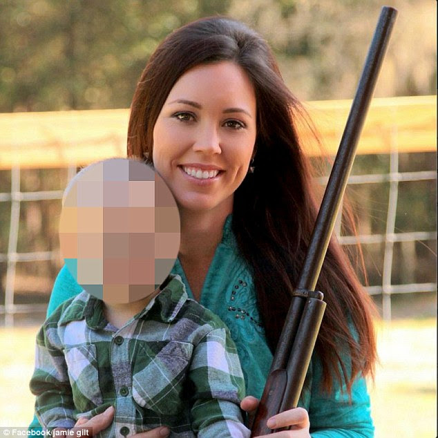 Pro-gun Florida mom is accidentally shot by her four-year-old son while driving after the boy found her pistol in back seat - just a day after she bragged about his shooting skills 