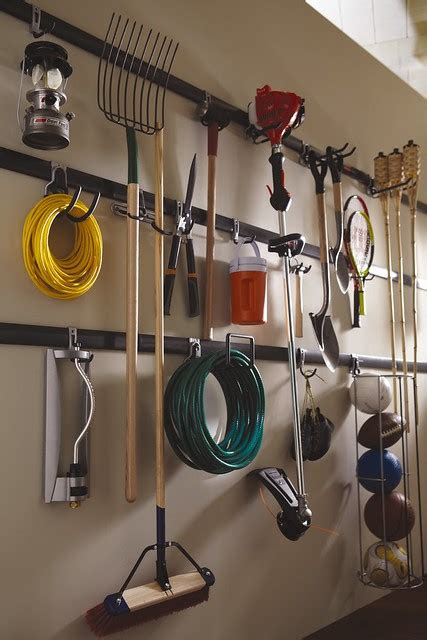 rubbermaid fasttrack garage organization system flickr