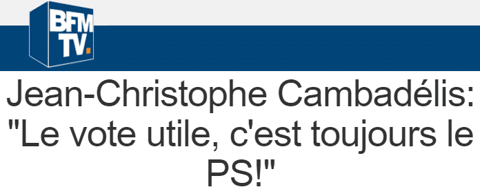 Vote utile...