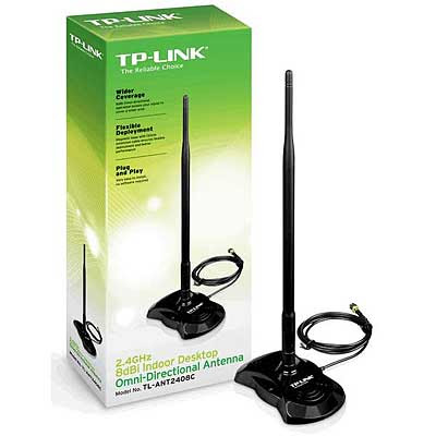 ANTENA WIFI CON BASE 8DBI TP-LINK TL-ANT2408C 2,4 GHZ RP-SMA