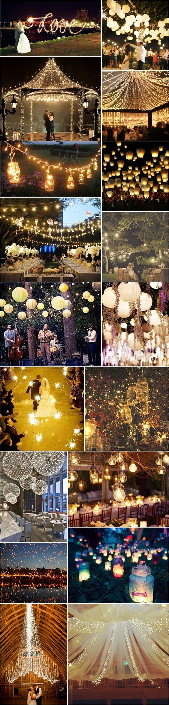 25 Unique Wedding Light Ideas