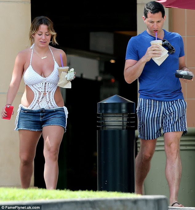 Refreshing: No doubt the cold beverage was the perfect antidote to the scorching sunshine