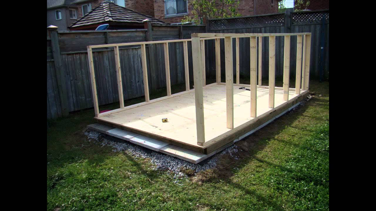building a backyard garden shed - youtube