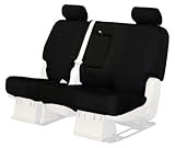 IMAGE OF Coverking Custom-Fit Rear Bench Seat Cover - Neosupreme Fabric, Black