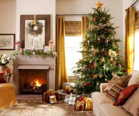 55 Dreamy Christmas  Living Room  D cor Ideas  DigsDigs