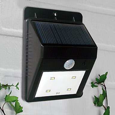 Buy Excellent Purchase 4-LED White Light LED Solar Light PIR Sensor Outdoor Light