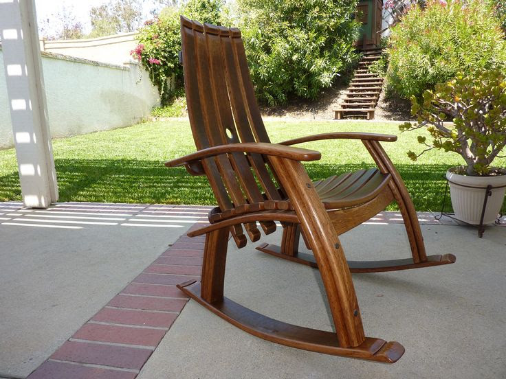 Wood Shop: Wine barrel rocking chair plans