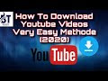 How To Download Youtube Video (2020) | How To Download Youtube Videos In Pc New Methode