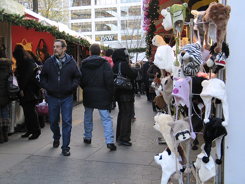Booths at Union Square, NYC