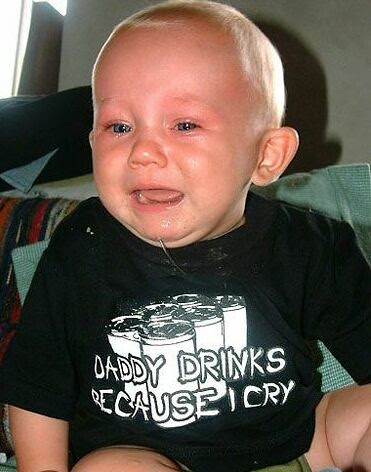 Daddy Drinks because i cry