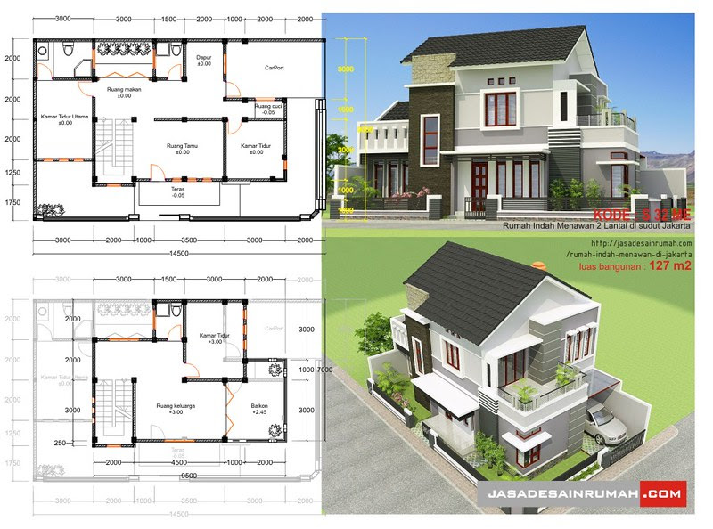  Rumah Indah Menawan 2 Lantai di Sudut Jakarta Jasa 